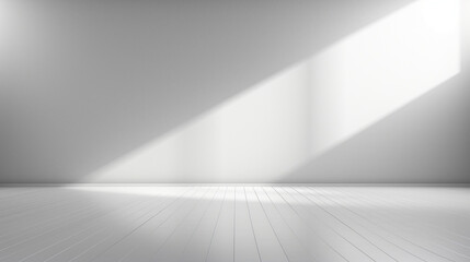 Quiet room with no one in it, light coming in, gray or white walls, calm atmosphere, background image
