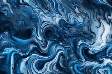 abstract blue background with waves generated by AI technology