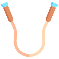 Jumping Rope icon often used in design, websites, or applications, banner, flyer to convey specific concepts related to gym and fitness.
