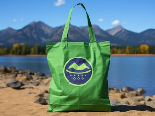 Naklejka premium Eco Material Mockup: Sustainable Design Showcase