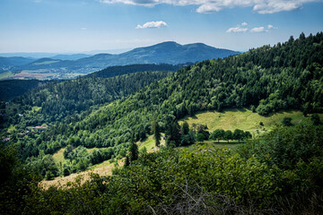 Stiavnica Mountains, Slovakia, seasonal natural scene - 643082163