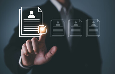 personnel selection from the resume or outstanding performance from the application Hiring personnel with experience in teamwork