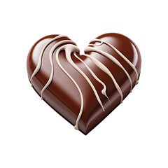 Naklejka premium heart shaped chocolate candy