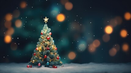 Fototapeta na wymiar Christmas Season with Christmas Tree