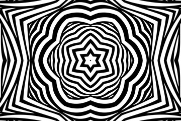 Beauty seamless colourful gradient brush line art flowers batik ethnic dayak borneo pattern 