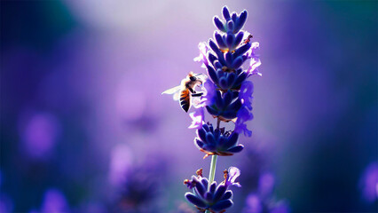 Lavender: Lavandula (with various species like Lavandula angustifolia) with bees on it. Beautiful...