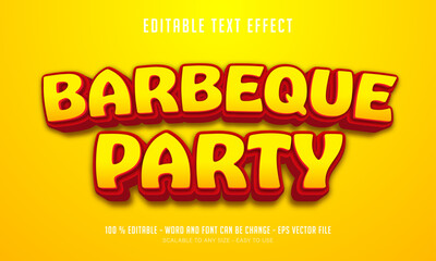 barbeque editable text effect