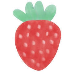 strawberry isolated on white