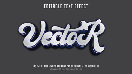 vector editable text effect