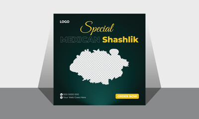 Special food social media post design