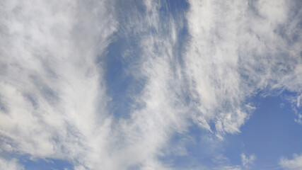 Blue Sky Light Clouds image in the summer in Sweden.