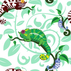 chameleon pattern seamless texture design