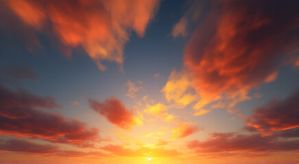 Sky at sunset, sky at sunrise, clouds, orange clouds cirrus clouds, cumulus clouds, sky gradient, sky background at dusk, twilight, nightfall, pink sky, pink clouds, sun, environment, background