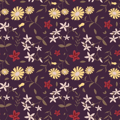 Floral pattern in seamless style.