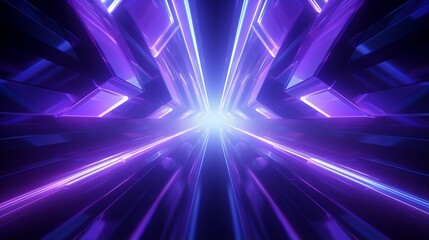 3d of purple and blue abstract geometric background. Scene for advertising, technology, showcase, banner, game, sport, cosmetic, business, metaverse. Sci-Fi Illustration. Product display