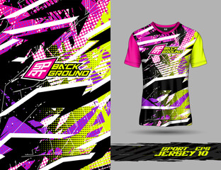 Tshirt template for extreme sports background racing jersey design soccer jersey