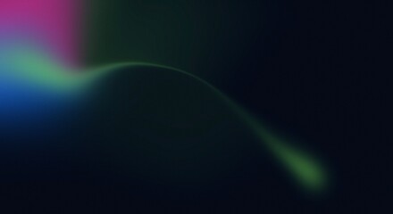 Vibrant Orange Teal White Psychedelic Grainy Gradient Color Flow Wave On Dark Blue Background