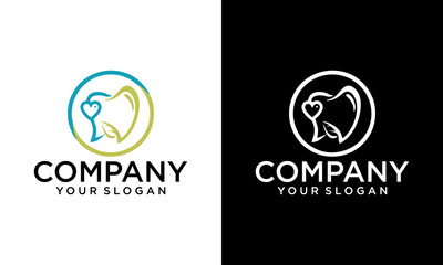 Dental Clinic Logo Design Dentist Logo Tooth abstract Linear Dentist stomatology