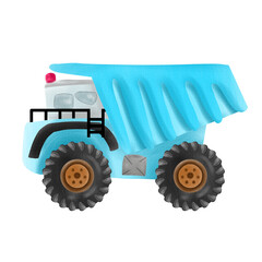 toy, tractor, truck, car, vehicle, red, transport, model, transportation, isolated, farm, wheel, agriculture, green, auto, machine, machinery, engine, equipment, plastic, play, blue, agricultural, aut