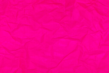Pink tones wrinkled wrapping paper. Template for design with copy space