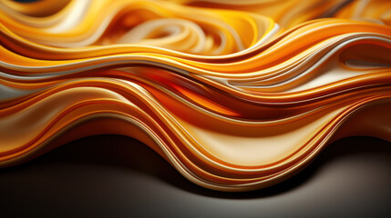 Gilded Grandeur: Hyper-Detailed 3D Render of Abstract Gold Background. Generative AI