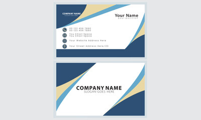 Creative and modern business card template, Visiting card, business card design template, clean professional business card template.