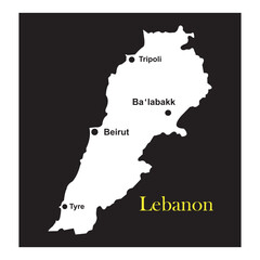 Lebanon map icon