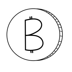 bitcoin doodle line 