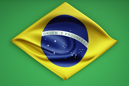 Brazil Flag Badge Vector