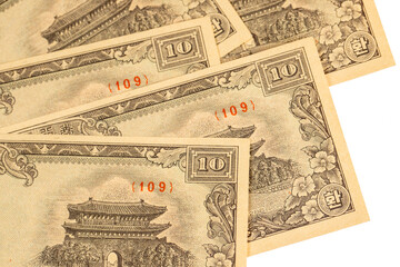 Fototapeta premium Bank of Korea Ten Hwan Notes