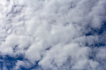 panorama of the sky and clouds on a sunny day, the natural state of the weather.