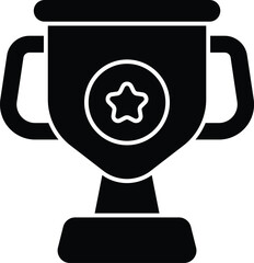 trophy glyph icon design style