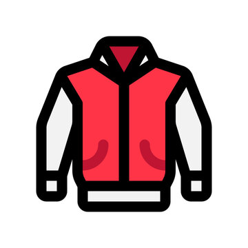recommend clip art: Editable varsity jacket vector icon. Clothing, fashion, apparel. Part of a big icon set family. Perfect for web and app interfaces, presentations, infographics, etc