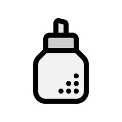 Obraz premium Editable sugar bottle vector icon. Cafe, coffee shop, restaurant, drink, beverages. Part of a big icon set family. Perfect for web and app interfaces, presentations, infographics, etc