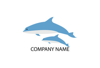 Dolphin fish animal silhouette. Good use for symbol, logo, mascot, web icon, sticker design