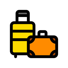 Editable baggage, luggage, suitcase vector icon. Part of a big icon set family. Perfect for web and app interfaces, presentations, infographics, etc