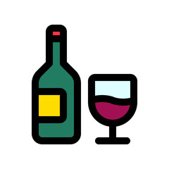 Editable wine vector icon. Part of a big icon set family. Perfect for web and app interfaces, presentations, infographics, etc