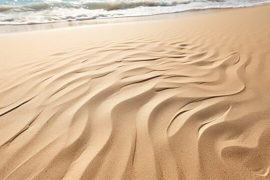 Ripples in the sand organic texture. High quality photo