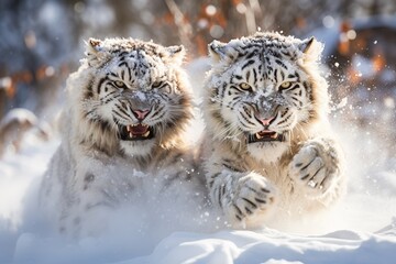 Hunting snow tigers