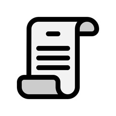 Editable scroll, script, literature vector icon. Part of a big icon set family. Perfect for web and app interfaces, presentations, infographics, etc