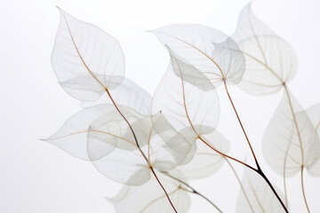 Transparent leaves background
