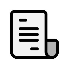 Editable document vector icon. Part of a big icon set family. Perfect for web and app interfaces, presentations, infographics, etc