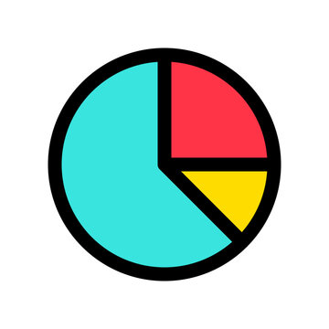 recommend clip art: Editable pie chart  vector icon. Part of a big icon set family. Perfect for web and app interfaces, presentations, infographics, etc
