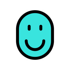 Fototapeta premium Editable vector user facial recognition icon. Part of a big icon set family. Perfect for web and app interfaces, presentations, infographics, etc