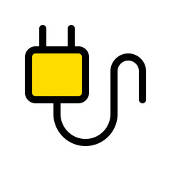 Editable vector charger cable icon. Part of a big icon set family. Perfect for web and app interfaces, presentations, infographics, etc