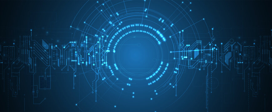 Technology abstract futuristic background for internet business. Big data concept.