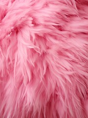 pink feathers in the shape of an animal's fur, close up on a black background with space for text