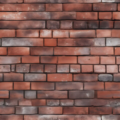 Obraz premium Illustration of a sturdy brick wall, showcasing the enduring and timeless nature of classic construction