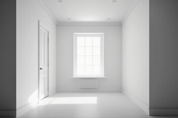 Fototapeta premium Empty room. Generative AI
