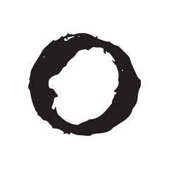 spot. lines. a dash. brush. smears. the black color of the line. Vector spots. A stain from an ink brush. different shapes. on a white background. hand drawing. example. set.circle. template